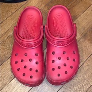 Red Crocs